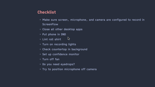Ensuring consistency in your videos