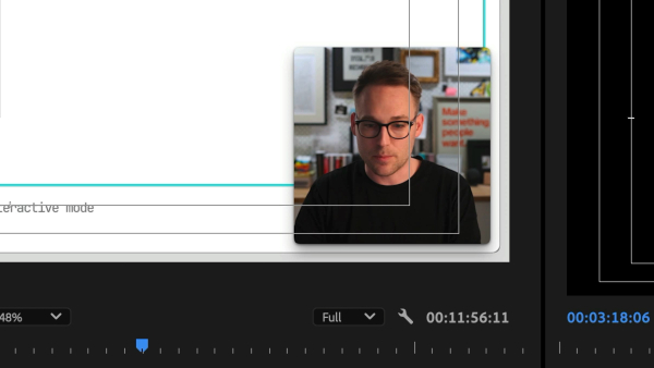 Editing the facecam