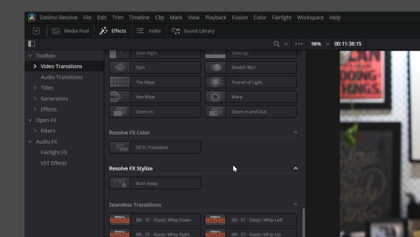 Video & audio transitions