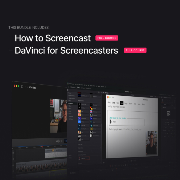 How to Screencast + DaVinci Resolve for Screencasters Bundle